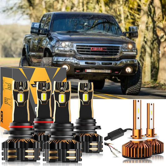 For 2000-2002 GMC Sierra 2500 9005 9006 LED Headlight Bulbs Bundle - Auxbeam  – éclairage LED auto
