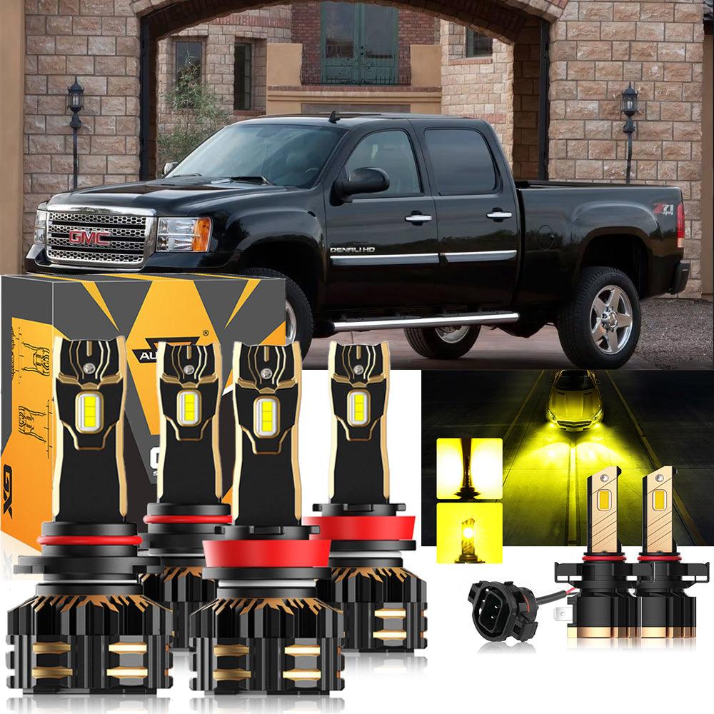 For 2007-2014 GMC Sierra 3500 HD 9005 H11 LED Headlight Bulbs Bundle - Auxbeam  – éclairage LED auto