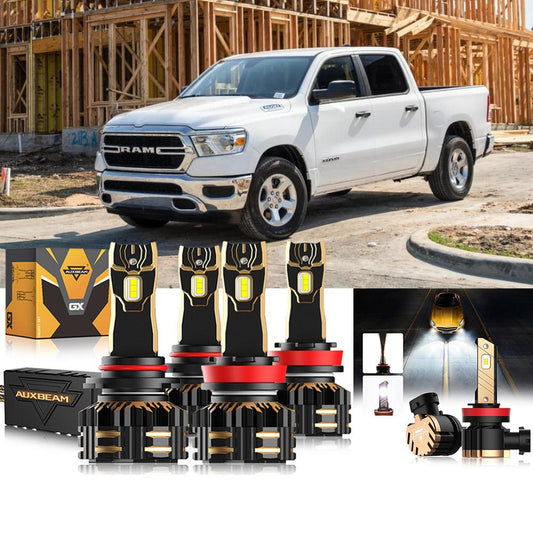 For 2020 Ram 1500 9005 H11 LED Headlights Bulbs Bundle - Auxbeam  – éclairage LED auto