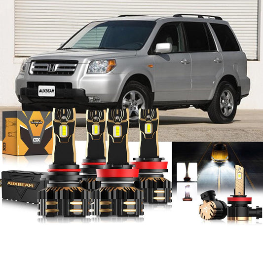 For 2006-2019 Honda Pilot 9005 H11 LED Headlight Bulbs Bundle - Auxbeam  – éclairage LED auto