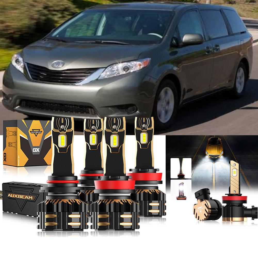 For 2011-2019 Toyota Sienna 9005 H11 LED Headlight Bulbs Bundle - Auxbeam  – éclairage LED auto