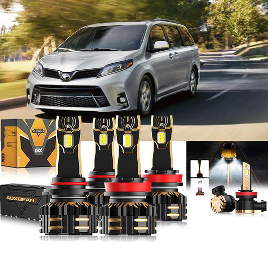 For 2020 Toyota Sienna 9005 D4S LED Headlight Bulbs Bundle - Auxbeam  – éclairage LED auto
