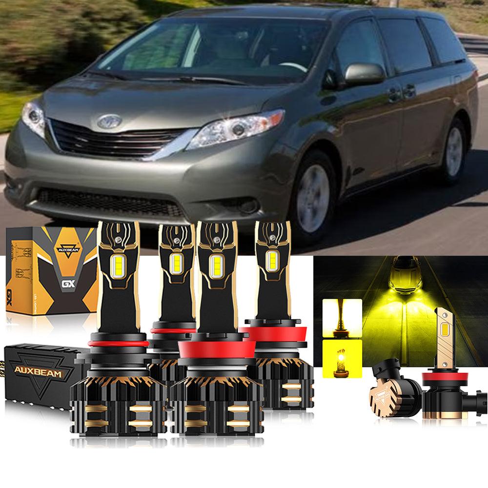 For 2011-2019 Toyota Sienna 9005 H11 LED Headlight Bulbs Bundle - Auxbeam  – éclairage LED auto