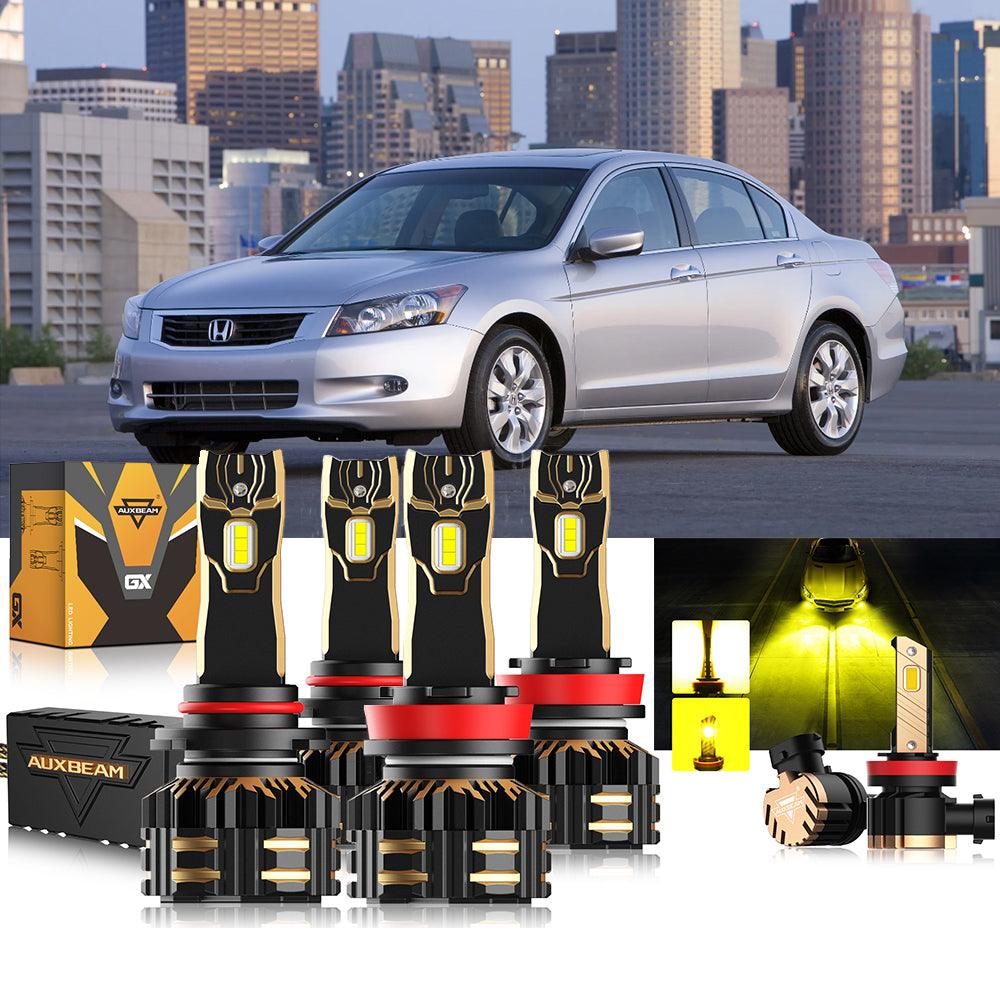 For 2008-2012 Honda Accord 9005 H11 9006 LED Headlight Bulbs Bundle - Auxbeam  – éclairage LED auto