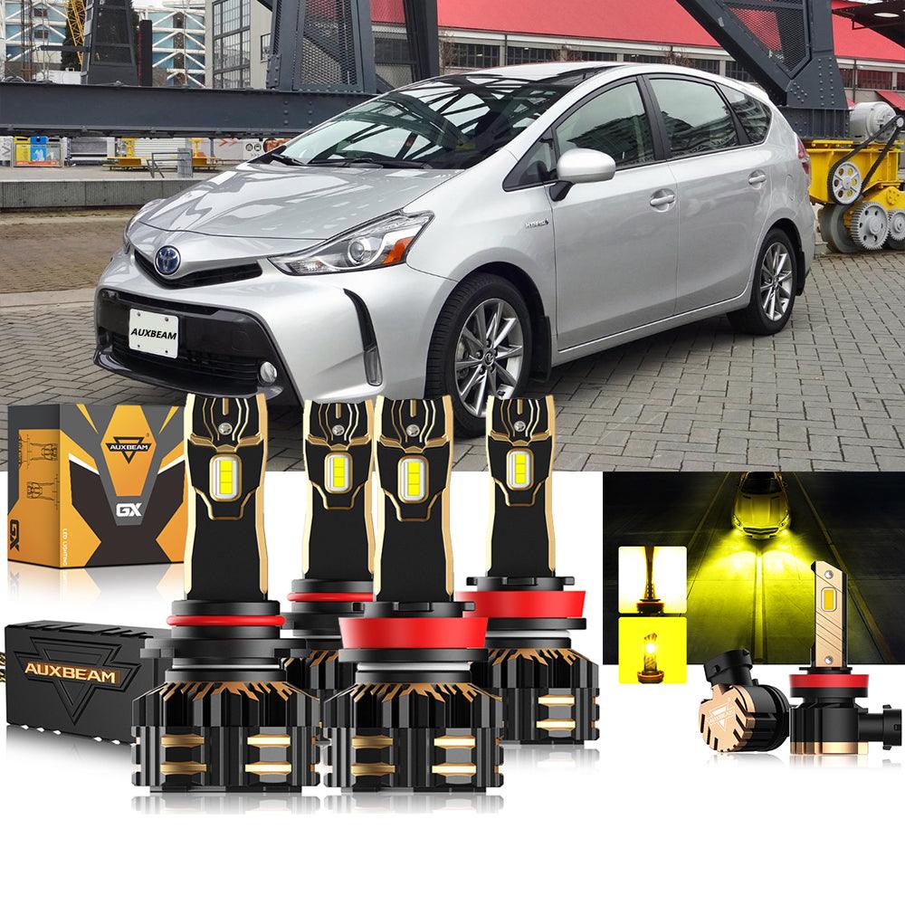 For 2012-2018 Toyota Prius V 9005 H11 LED Headlight Bulbs Bundle - Auxbeam  – éclairage LED auto