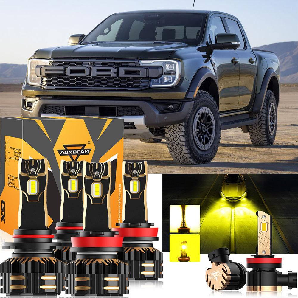 For 2019 Ford Ranger 9005 H11 LED Headlight Bulbs Bundle - Auxbeam  – éclairage LED auto