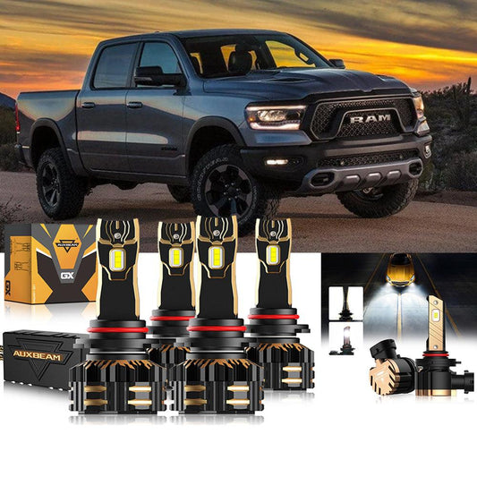 For 2018-2019 Ram 1500 (with projector-type headlights) 9005 9005 LED Headlight Bulbs Bundle - Auxbeam  – éclairage LED auto