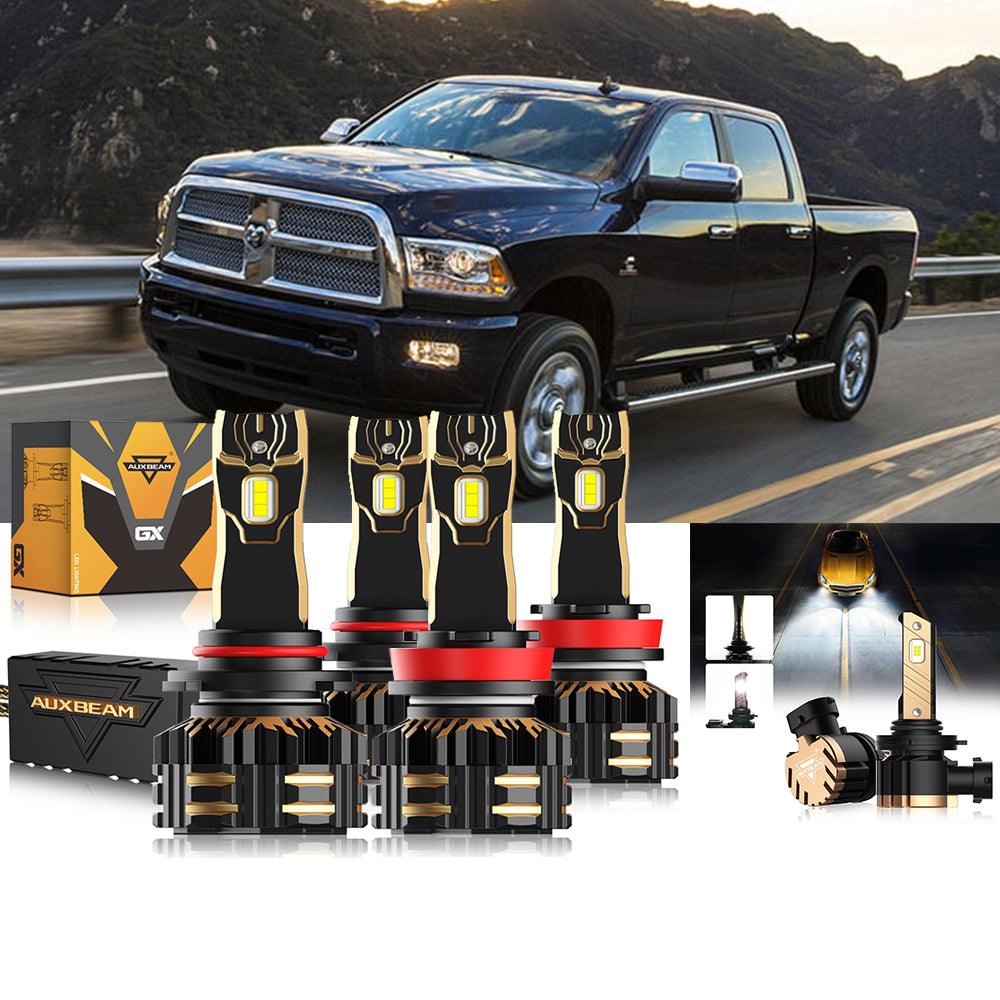 For 2013-2015 Ram 2500 (without projector-type headlights) 9005 H11 LED Headlight Bulbs Bundle - Auxbeam  – éclairage LED auto