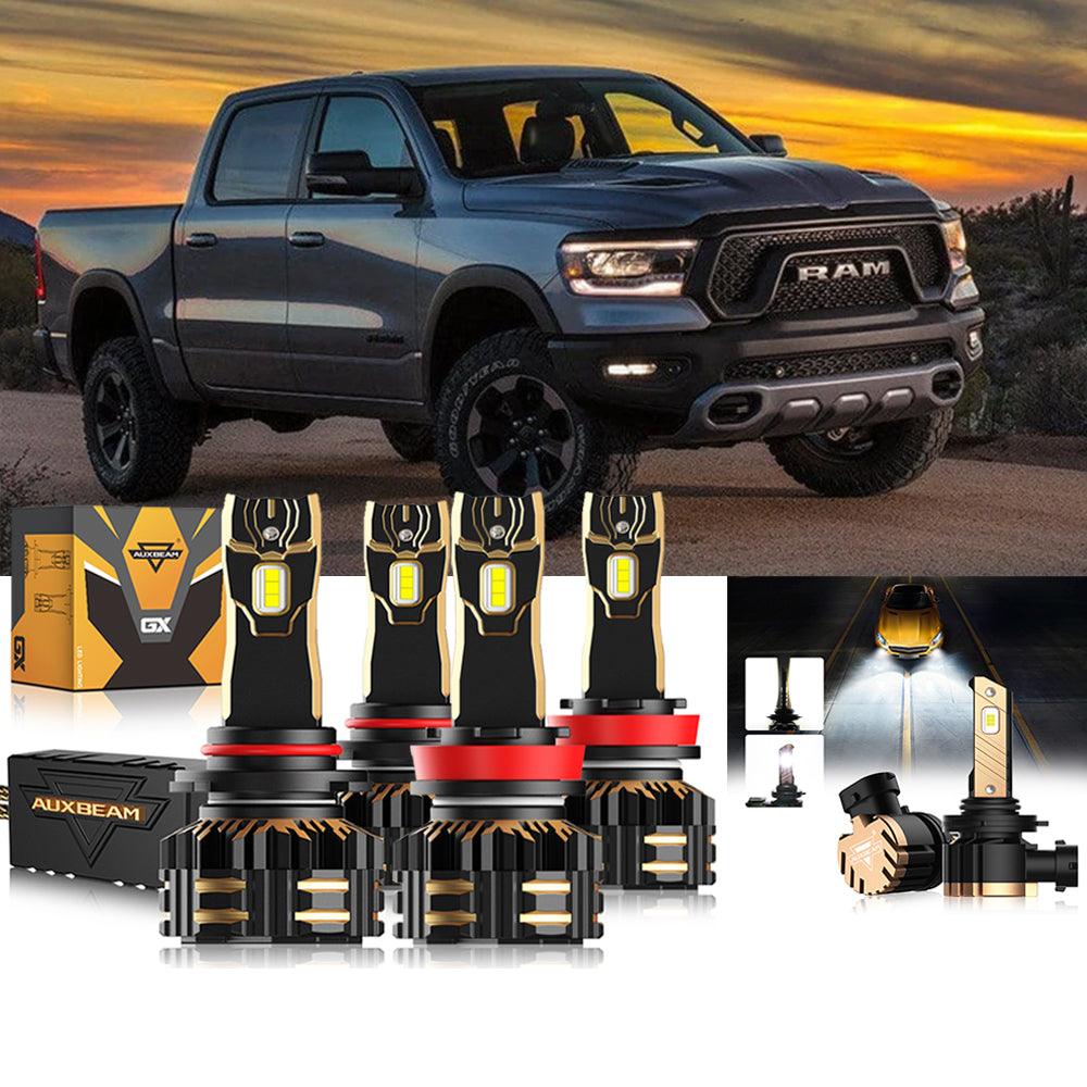 For 2018-2019 Ram 1500 (without projector-type headlights) 9005 H11 LED Headlight Bulbs Bundle - Auxbeam  – éclairage LED auto