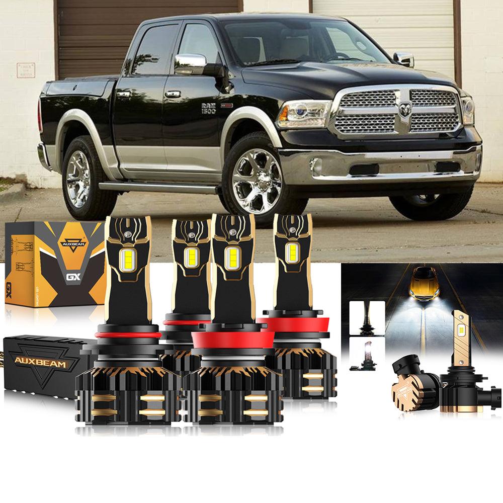 For 2014 Ram 1500 (without projector-type headlights) 9005 H11 LED Headlight Bulbs Bundle - Auxbeam  – éclairage LED auto