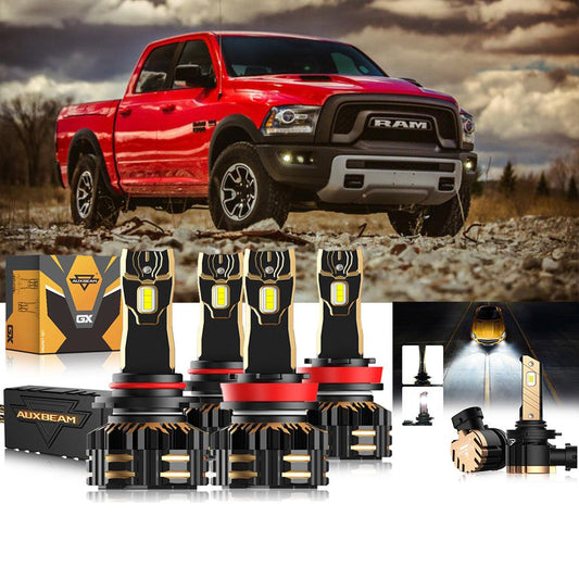 For 2016-2017 Ram 1500 ( without projector-type headlights) 9005 H11 LED Headlight Bulbs Bundle - Auxbeam  – éclairage LED auto