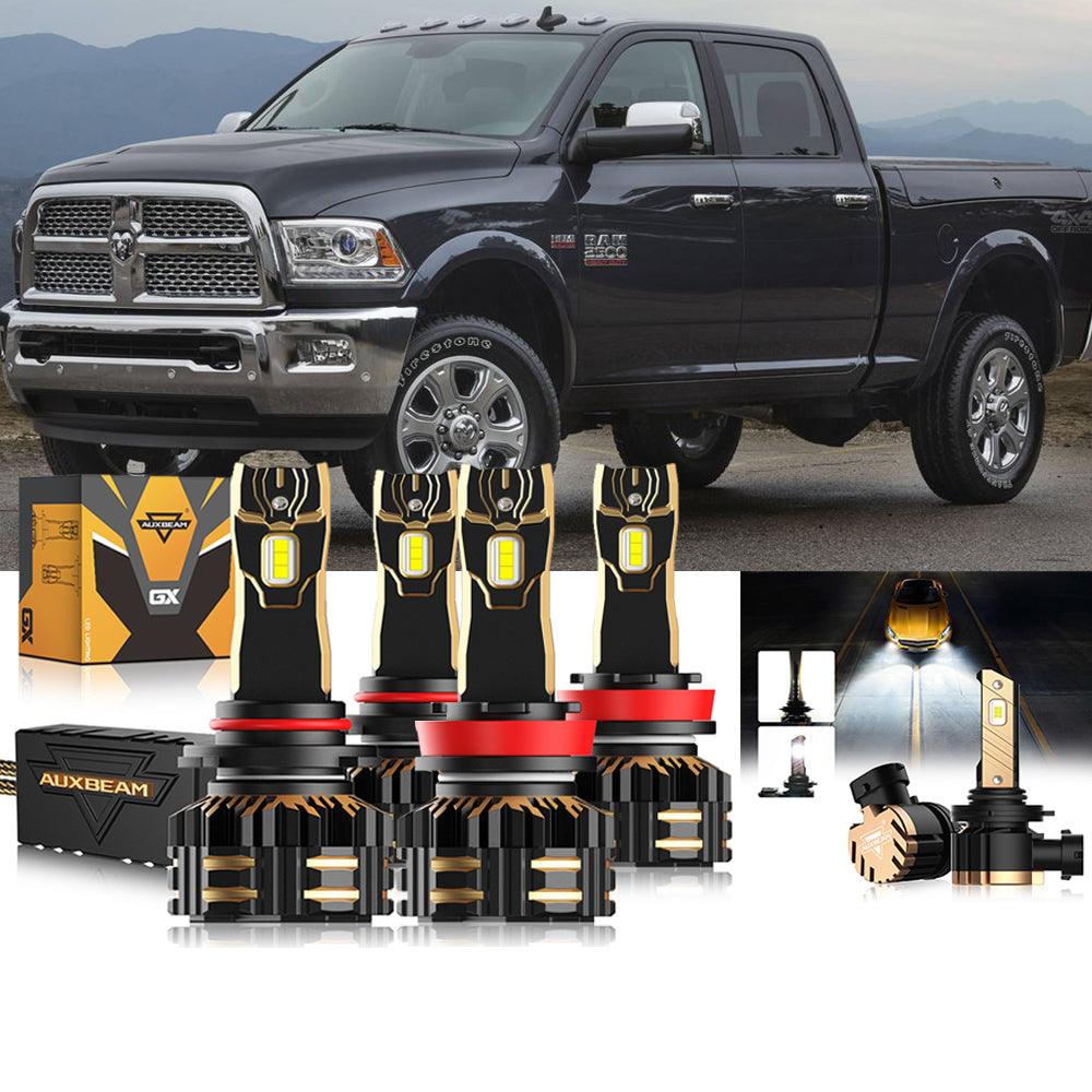 For 2016-2017 Ram 2500 (without projector-type headlights) 9005 H11 LED Headlights Bulbs Bundle - Auxbeam  – éclairage LED auto