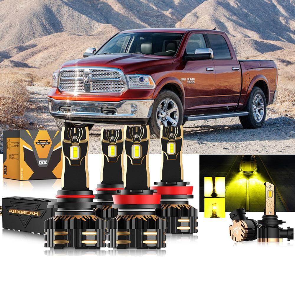 For 2013 Ram 1500 (Without Projector-Type Headlamps) 9005 H11 LED Headlight Bulbs Bundle - Auxbeam  – éclairage LED auto