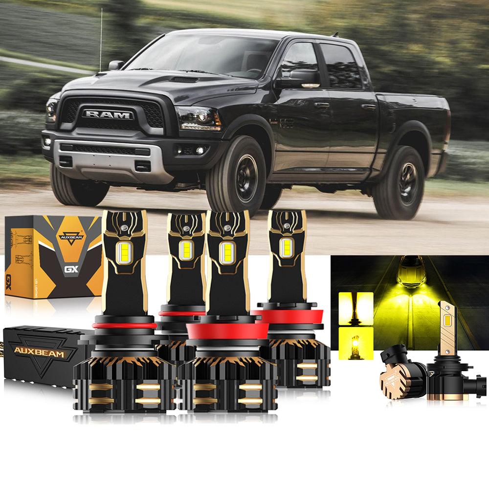 For 2015  Ram 1500 (without projector-type headlights) 9005 H11 LED Headlight Bulbs Bundle - Auxbeam  – éclairage LED auto