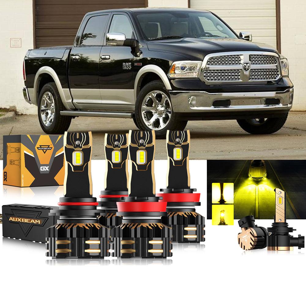 For 2014 Ram 1500 (without projector-type headlights) 9005 H11 LED Headlight Bulbs Bundle - Auxbeam  – éclairage LED auto