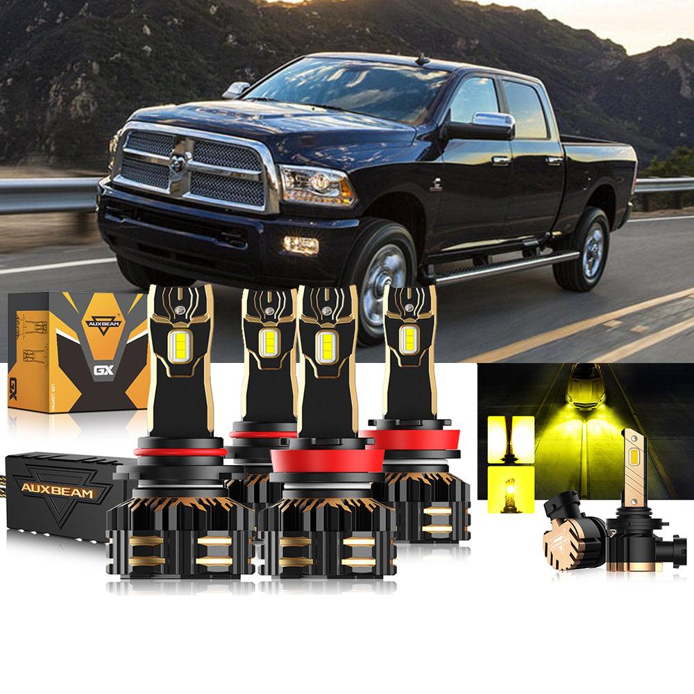 For 2013-2015 Ram 2500 (without projector-type headlights) 9005 H11 LED Headlight Bulbs Bundle - Auxbeam  – éclairage LED auto