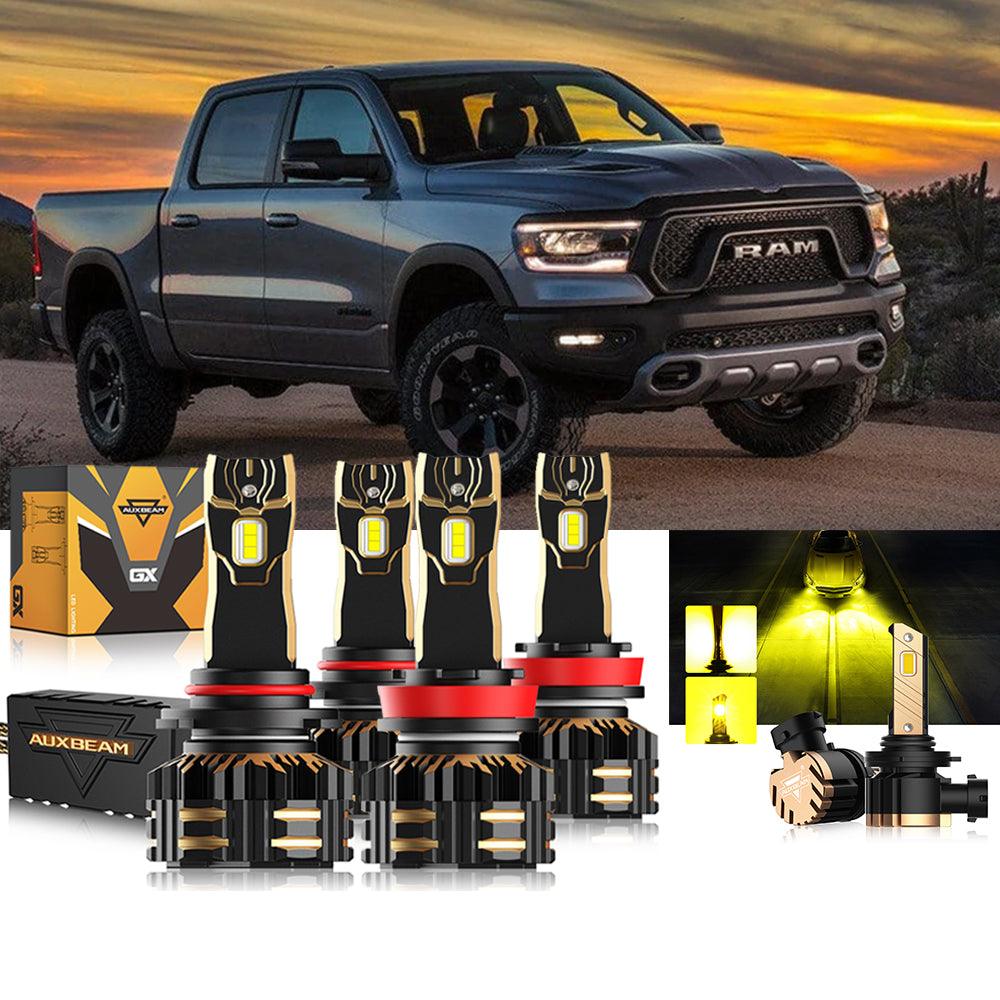 For 2018-2019 Ram 1500 (without projector-type headlights) 9005 H11 LED Headlight Bulbs Bundle - Auxbeam  – éclairage LED auto