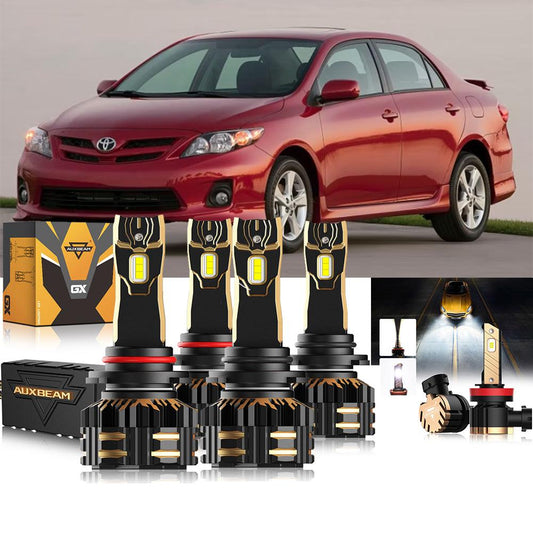 For 2009-2013 Toyota Corolla 9005 9006 LED Headlight Bulbs Bundle - Auxbeam  – éclairage LED auto