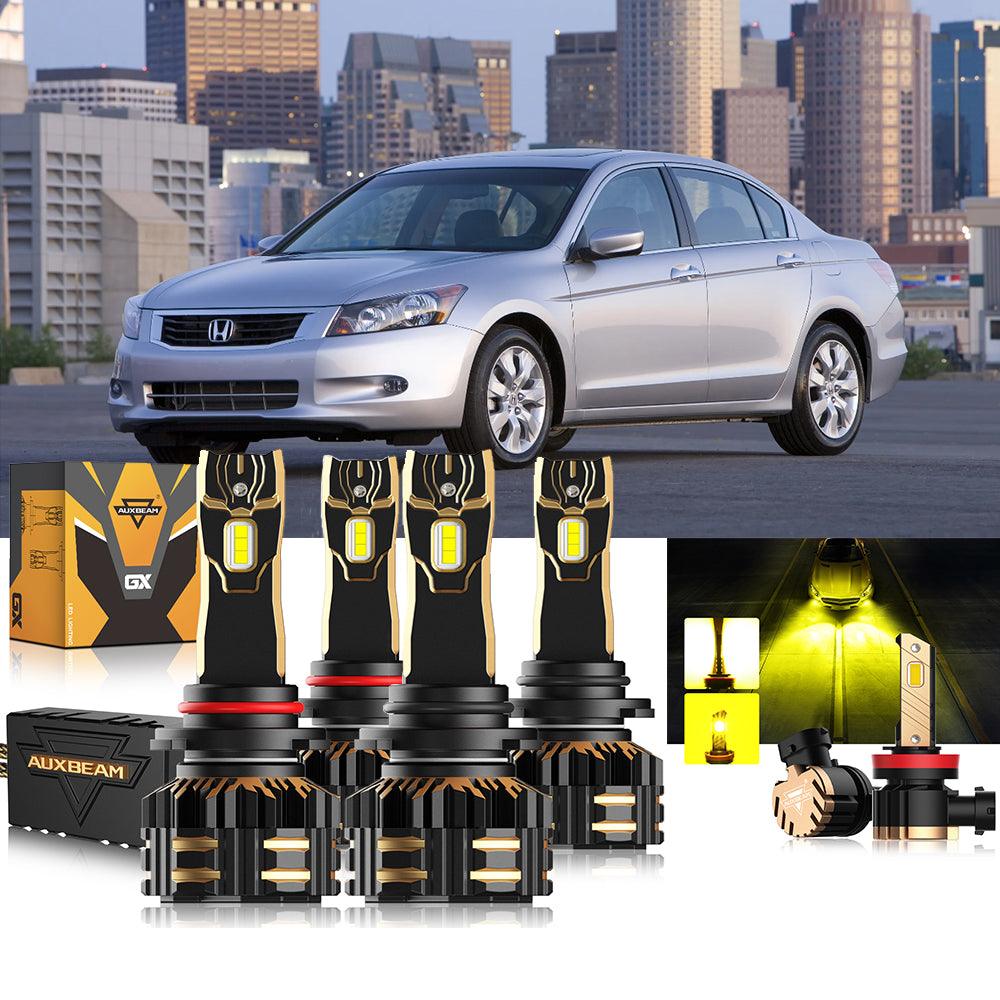 For 2008-2012 Honda Accord 9005 H11 9006 LED Headlight Bulbs Bundle - Auxbeam  – éclairage LED auto