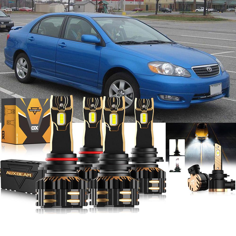 For 2005-2008 Toyota Corolla 9005 9006 LED Headlight Bulbs Bundle - Auxbeam  – éclairage LED auto