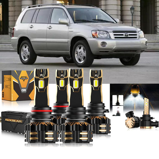 For 2004-2007 Toyota Highlander 9005 9006 LED Headlight Bulbs Bundle - Auxbeam  – éclairage LED auto