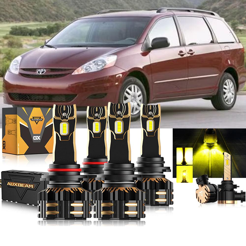 For 2006-2010 Toyota Sienna 9005 9006 LED Headlight Bulbs Bundle - Auxbeam  – éclairage LED auto