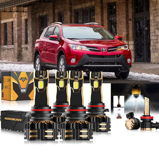 For 2013-2015 Toyota RAV4 9005 LED Headlight Bulbs Bundle - Auxbeam  – éclairage LED auto