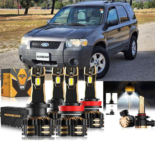 For 2005-2006 Ford Escape H4 LED Headlight Bulbs Bundle - Auxbeam  – éclairage LED auto