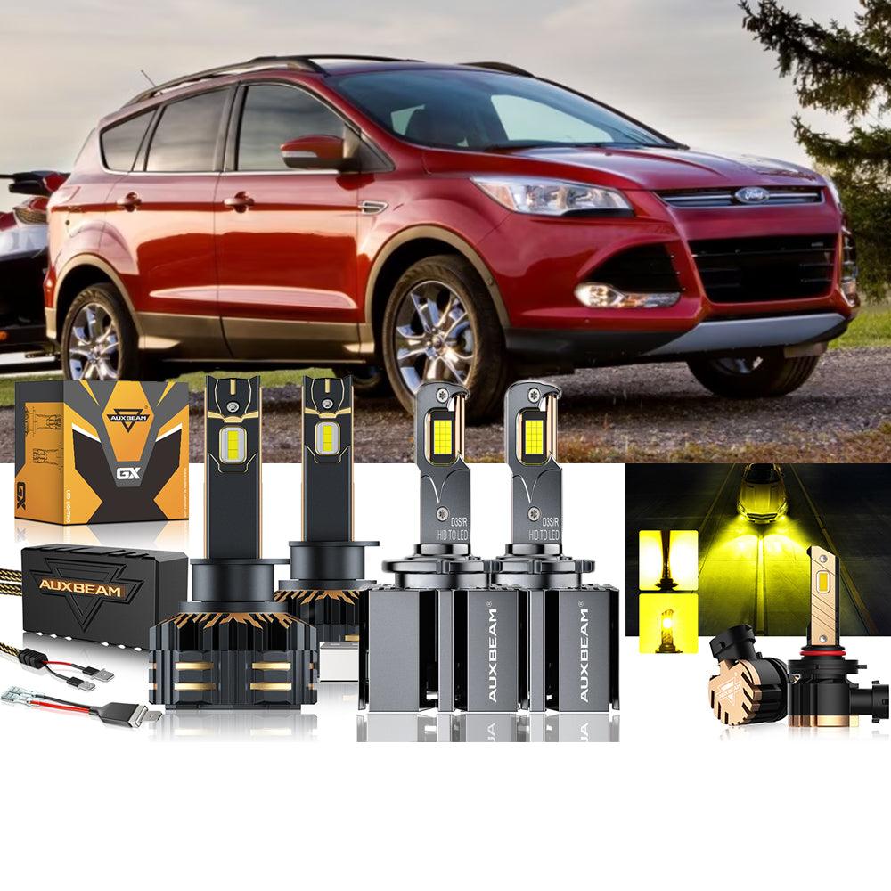For 2013-2016 Ford Escape H1 D3S LED Headlight Bulbs Bundle with HID Headlamps - Auxbeam  – éclairage LED auto