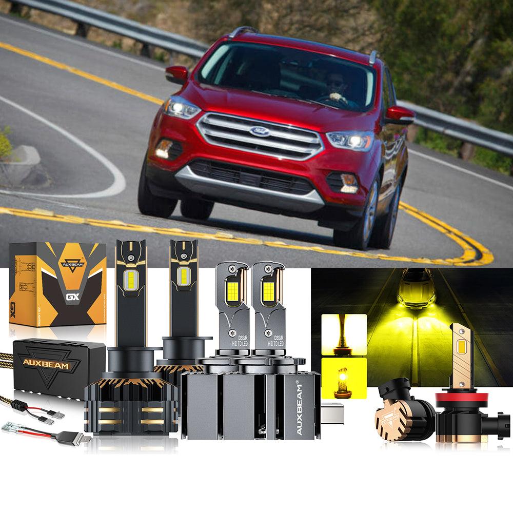 For 2018-2019 Ford Escape H1 D3S LED Headlight Bulbs Bundle - Auxbeam  – éclairage LED auto