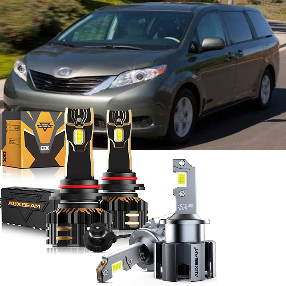 For 2011-2019 Toyota Sienna 9005 D4S LED Headlight Bulbs Bundle - Auxbeam  – éclairage LED auto