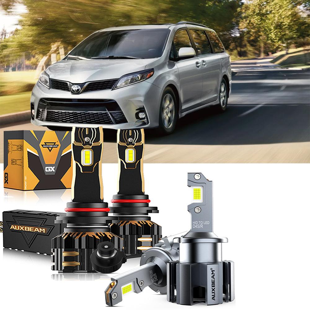For 2020 Toyota Sienna 9005 D4S LED Headlight Bulbs Bundle - Auxbeam  – éclairage LED auto