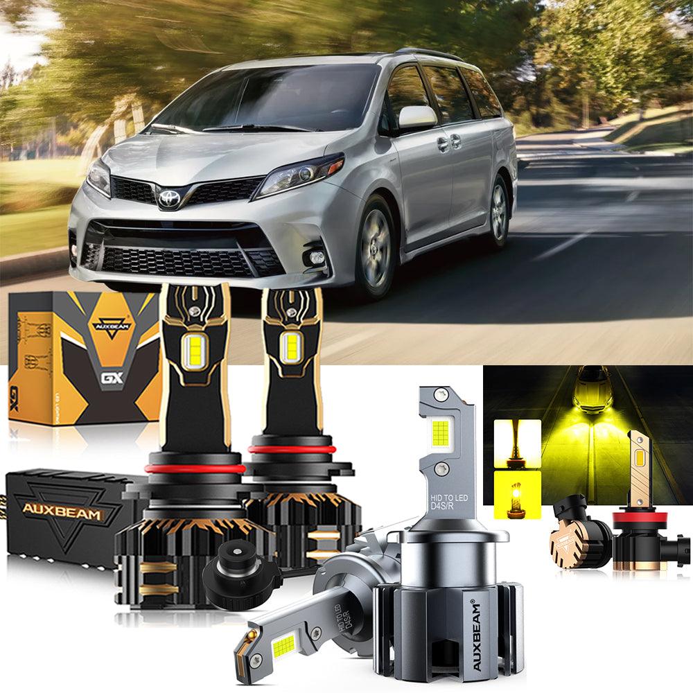 For 2020 Toyota Sienna 9005 D4S LED Headlight Bulbs Bundle - Auxbeam  – éclairage LED auto