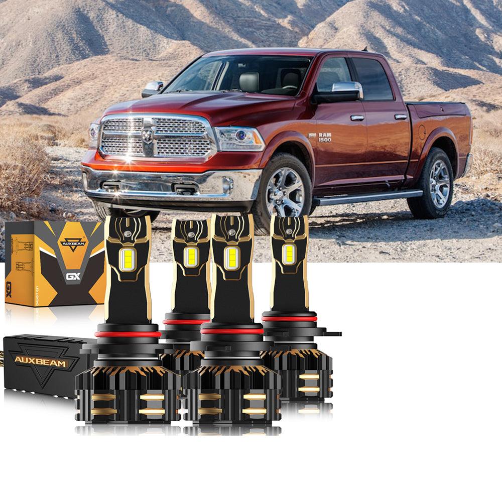 For 2013 Ram 1500 (With Projector-Type Headlamps) 9005 9012 LED Headlight Bulbs Bundle - Auxbeam  – éclairage LED auto