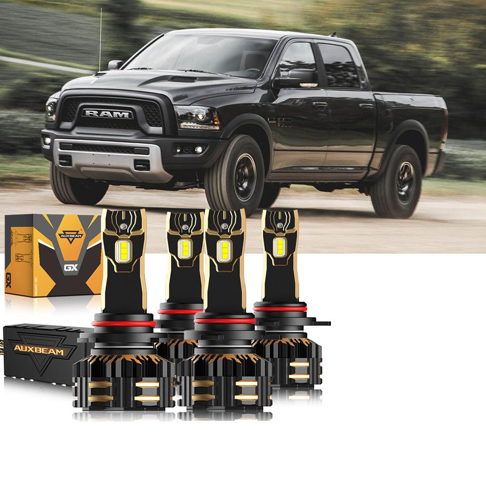 For 2015  Ram 1500 (with projector-type headlights) 9005 9012 LED Headlight Bulbs Bundle - Auxbeam  – éclairage LED auto
