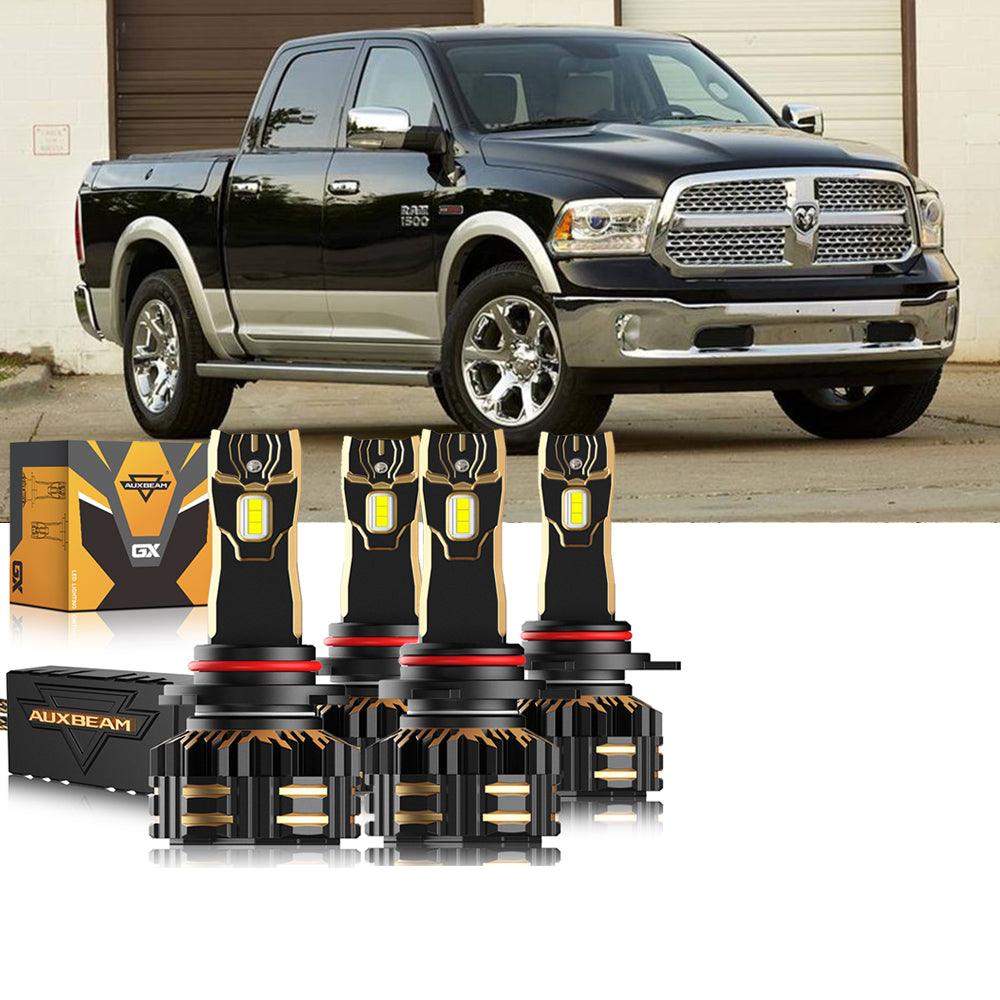 For 2014 Ram 1500 (with projector-type headlights) 9005 9012 LED Headlight Bulbs Bundle - Auxbeam  – éclairage LED auto