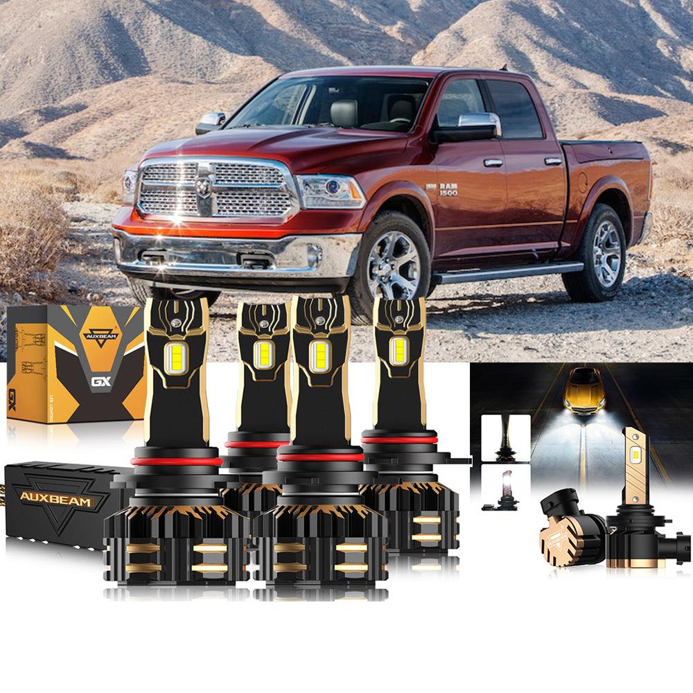 For 2013 Ram 1500 (With Projector-Type Headlamps) 9005 9012 LED Headlight Bulbs Bundle - Auxbeam  – éclairage LED auto