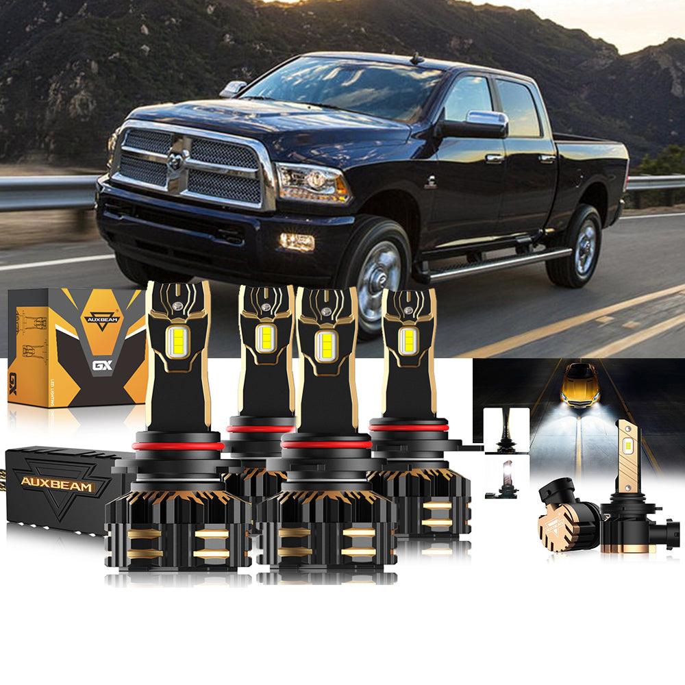 For 2013-2015 Ram 2500 (with projector-type headlights) 9005 9012 LED Headlight Bulbs Bundle - Auxbeam  – éclairage LED auto