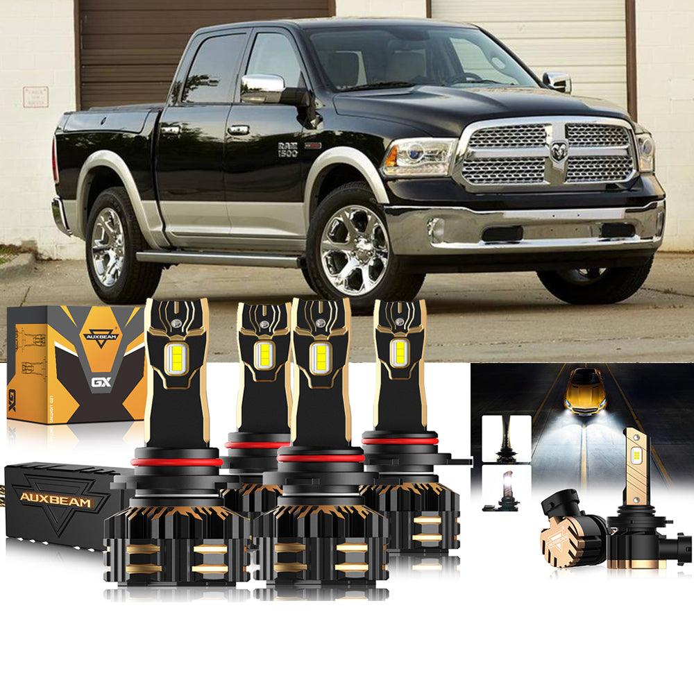 For 2014 Ram 1500 (with projector-type headlights) 9005 9012 LED Headlight Bulbs Bundle - Auxbeam  – éclairage LED auto