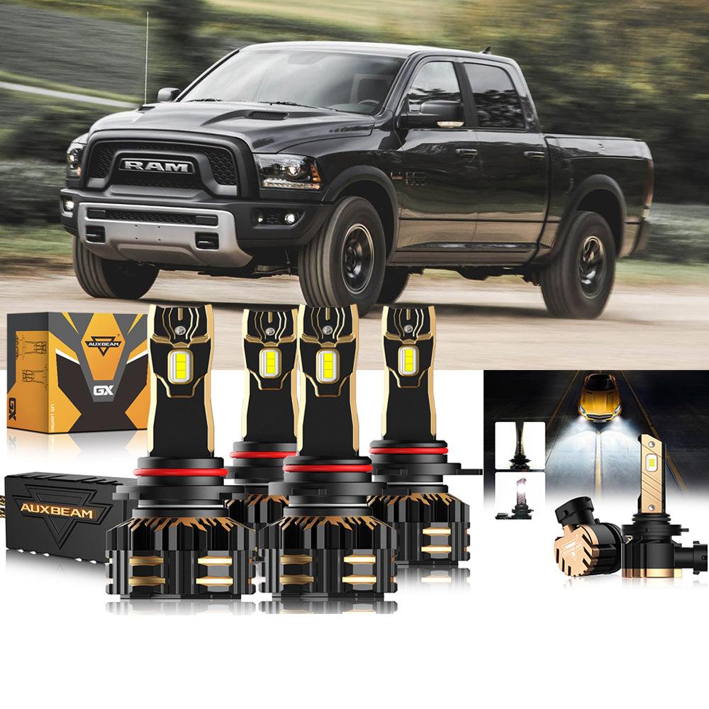 For 2015  Ram 1500 (with projector-type headlights) 9005 9012 LED Headlight Bulbs Bundle - Auxbeam  – éclairage LED auto