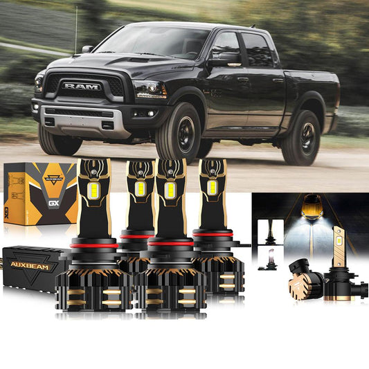For 2015  Ram 1500 (with projector-type headlights) 9005 9012 LED Headlight Bulbs Bundle - Auxbeam  – éclairage LED auto