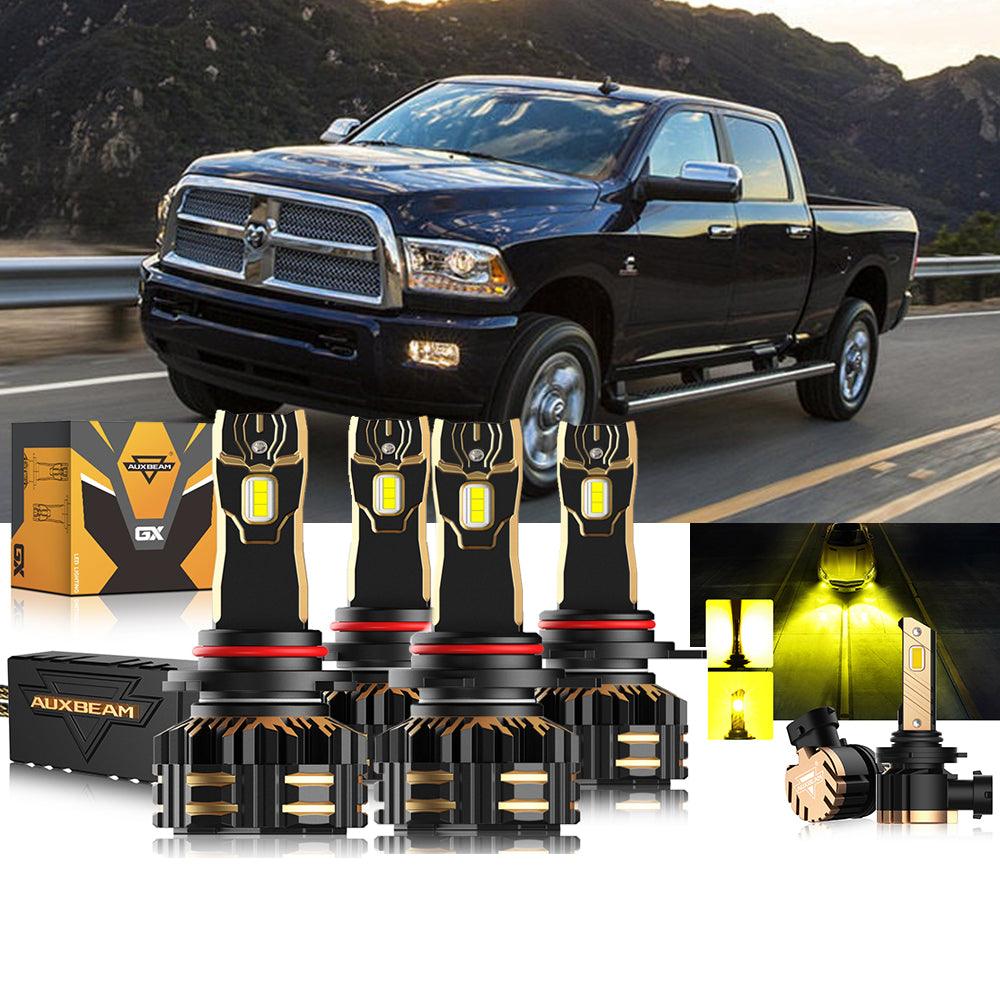 For 2013-2015 Ram 2500 (with projector-type headlights) 9005 9012 LED Headlight Bulbs Bundle - Auxbeam  – éclairage LED auto