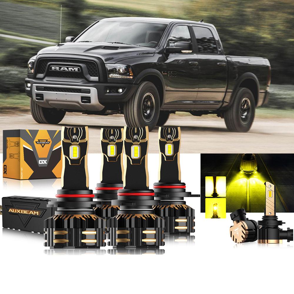 For 2015  Ram 1500 (with projector-type headlights) 9005 9012 LED Headlight Bulbs Bundle - Auxbeam  – éclairage LED auto
