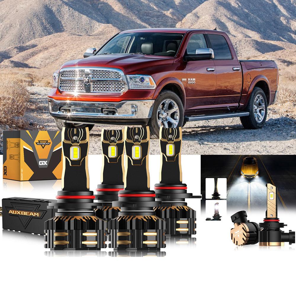 For 2013 Ram 1500 (With Projector-Type Headlamps) 9005 9012 LED Headlight Bulbs Bundle - Auxbeam  – éclairage LED auto