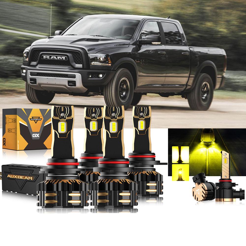 For 2015  Ram 1500 (with projector-type headlights) 9005 9012 LED Headlight Bulbs Bundle - Auxbeam  – éclairage LED auto