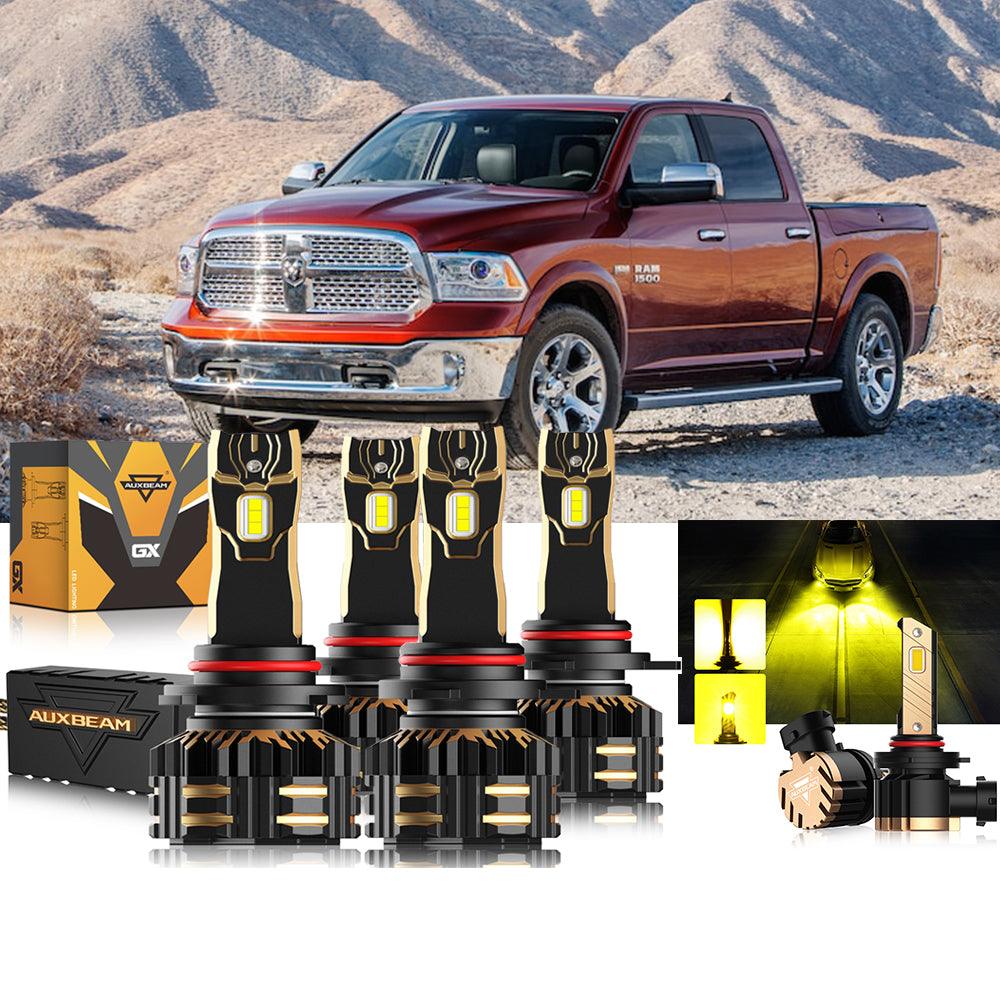 For 2013 Ram 1500 (With Projector-Type Headlamps) 9005 9012 LED Headlight Bulbs Bundle - Auxbeam  – éclairage LED auto