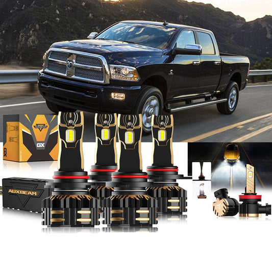 For 2013-2015 Ram 2500 (with projector-type headlights) 9005 9012 LED Headlight Bulbs Bundle - Auxbeam  – éclairage LED auto