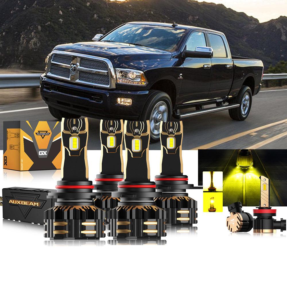 For 2013-2015 Ram 2500 (with projector-type headlights) 9005 9012 LED Headlight Bulbs Bundle - Auxbeam  – éclairage LED auto