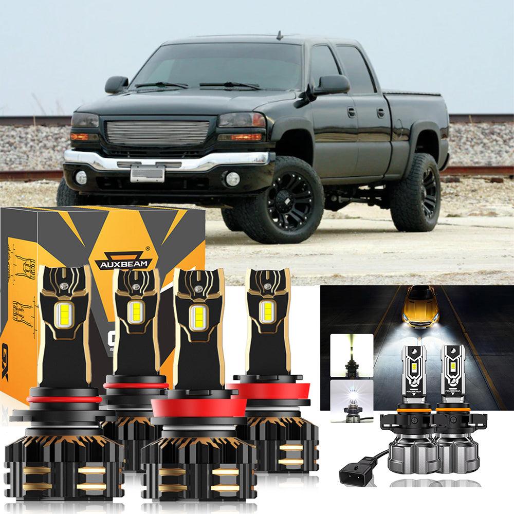 For 2007-2014 GMC Sierra 2500 HD 9005 H11 LED Headlight Bulbs Bundle - Auxbeam  – éclairage LED auto