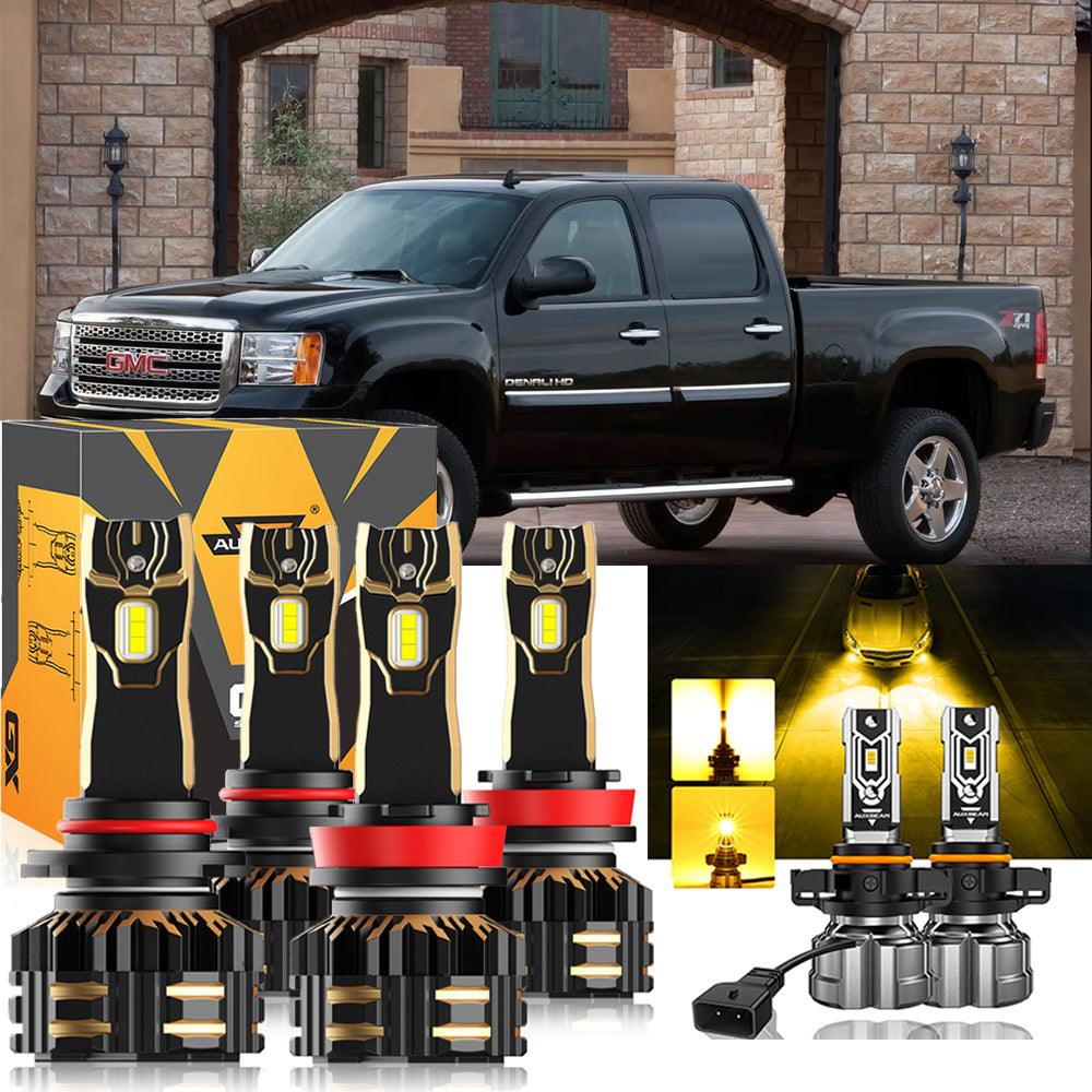 For 2007-2014 GMC Sierra 3500 HD 9005 H11 LED Headlight Bulbs Bundle - Auxbeam  – éclairage LED auto